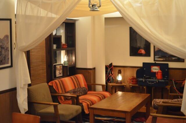 ゆっくりできるカフェ、ソファー席